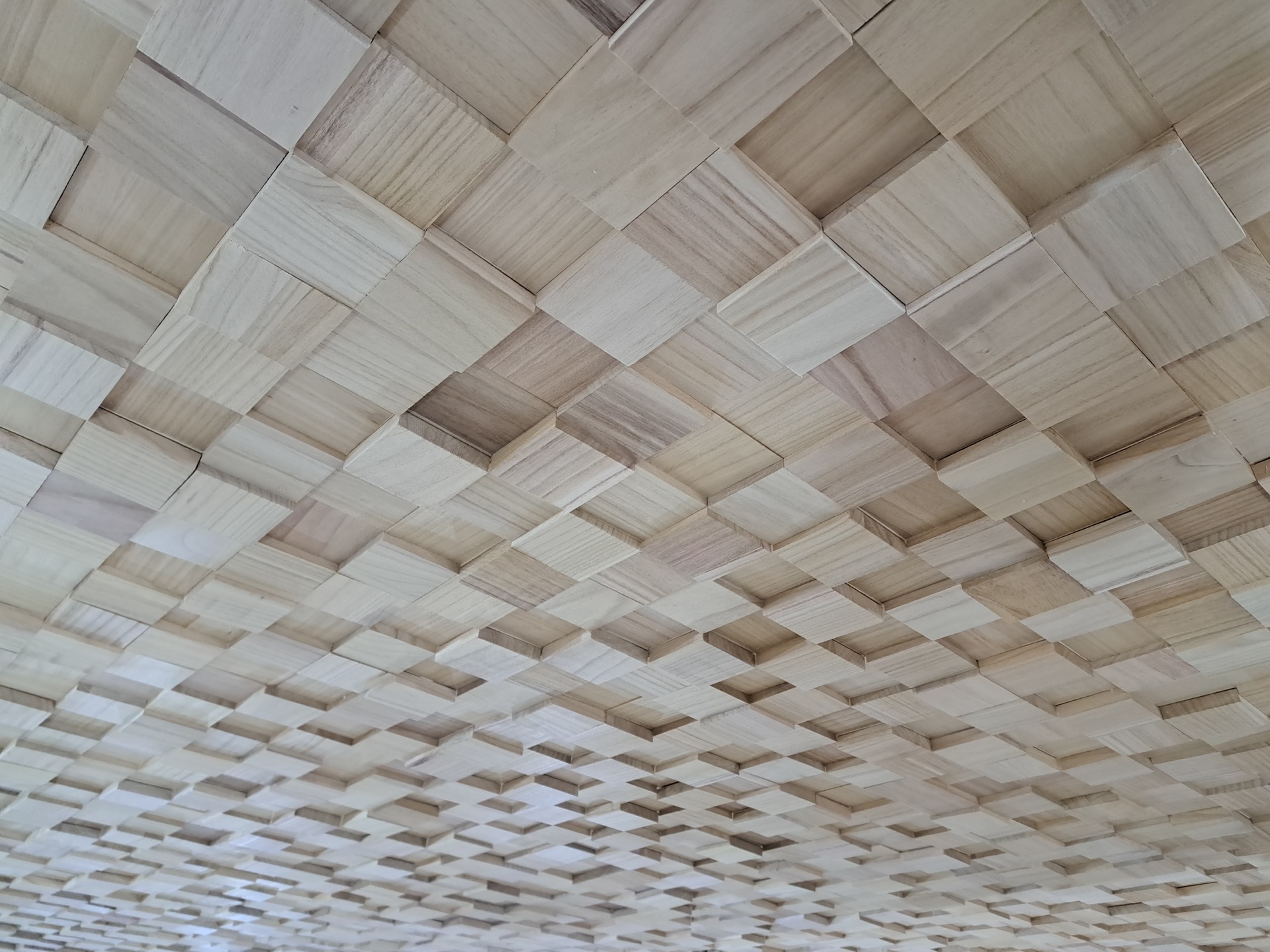 Bespoke acoustic treatment installed in a hospitality environment