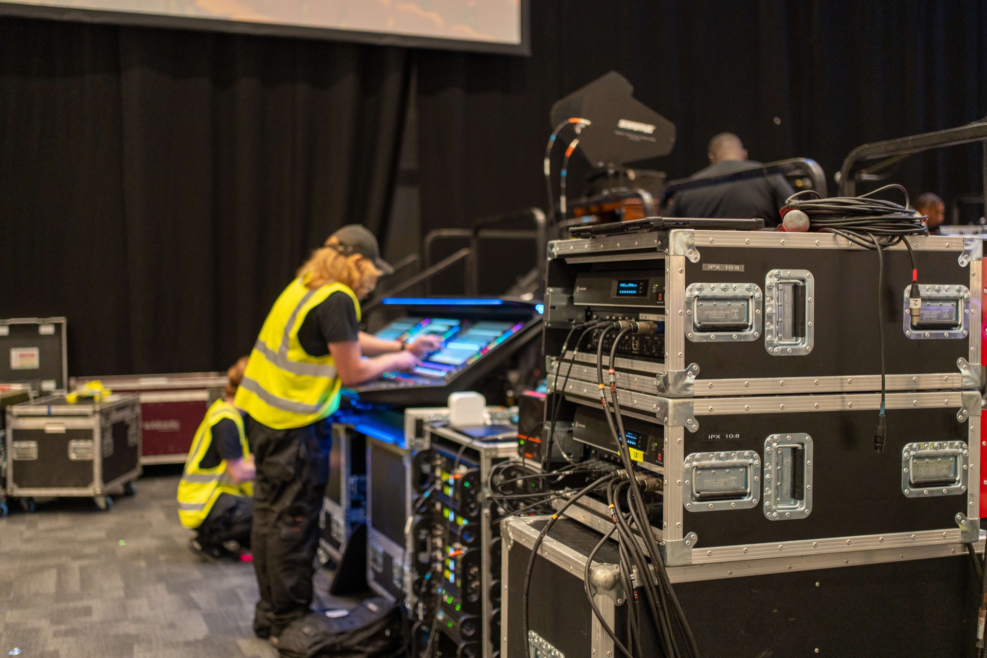 Installed AV system and technical infrastructure in a venue